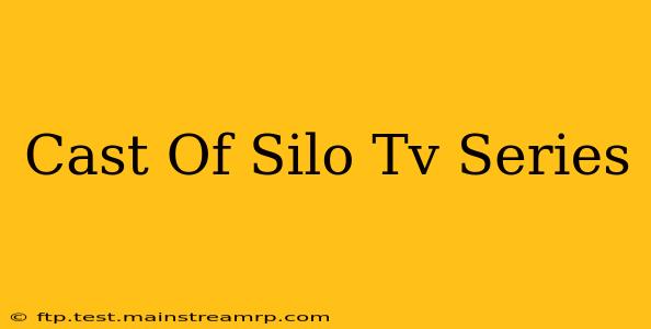 Cast Of Silo Tv Series