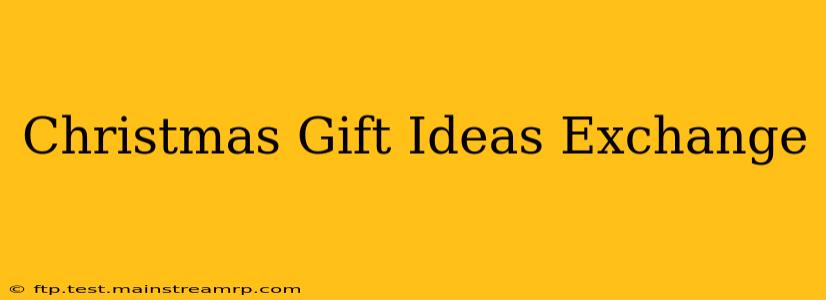 Christmas Gift Ideas Exchange