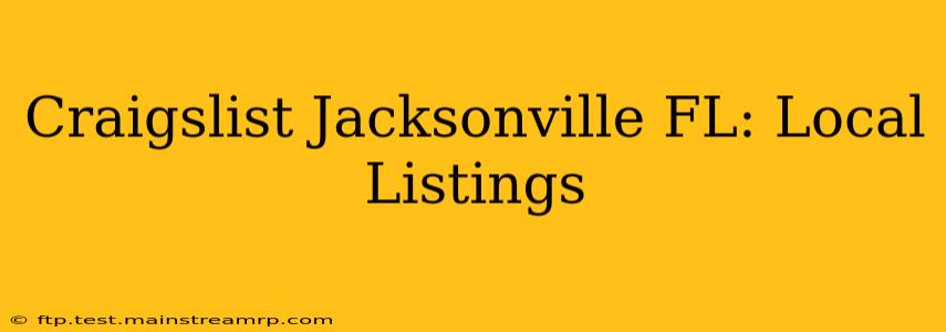 Craigslist Jacksonville FL: Local Listings