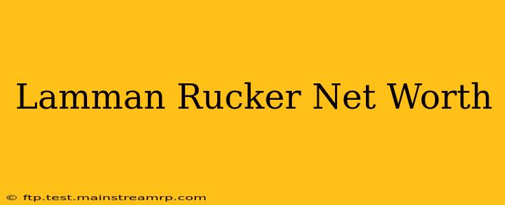 Lamman Rucker Net Worth